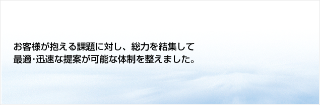 ���q�l��������ۑ�ɑ΂��A���͂����W���čœK��v���Ȓ�Ă��\�ȑ̐��𐮂��܂����B